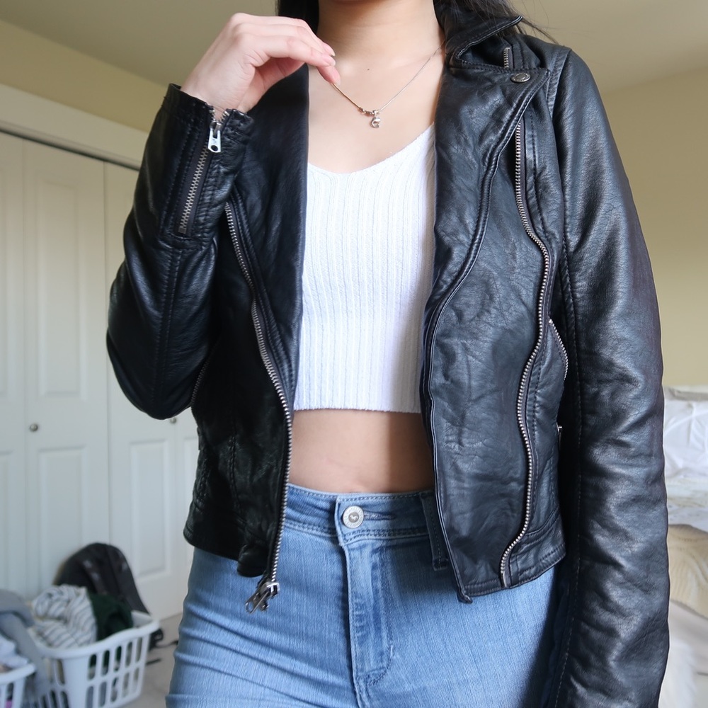 Abercrombie & Fitch leather jacket
